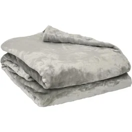 Poyet Motte Manta Microplano a Cuadros Perla 130x170 cm