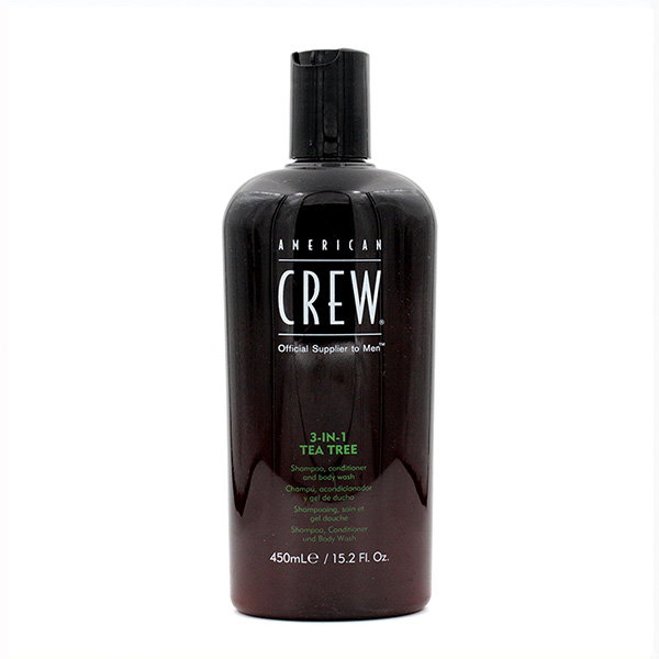 American Crew Tea Tree 3 en 1 Champú, Acondicionador y Gel de Baño 450 ml (Reacondicionado) inevitable American Crew Tea Tree 3 en 1 Champú, Acondicionador y Gel de Baño 450 ml (Reacondicionado) inevitable