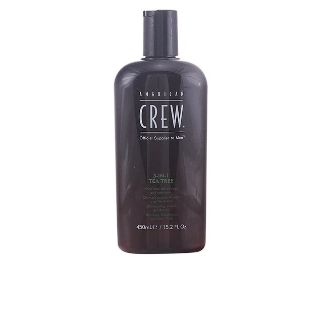 American Crew Tea Tree 3 en 1 Champú, Acondicionador y Gel de Baño 450 ml (Reacondicionado) inevitable American Crew Tea Tree 3 en 1 Champú, Acondicionador y Gel de Baño 450 ml (Reacondicionado) inevitable