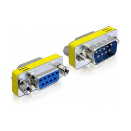 DeLOCK Adaptador de género D-Sub 9 Pin Macho a Hembra 65249