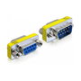 DeLOCK 65249 Adaptador de cambio de género DSUB 9 pines Macho a Hembra Plata