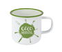 Privilege Mug Esmaltada Blanca con Frases 350ml (Ancho 9 cm, Alto 7.9 cm, Largo 11 cm) (24 Unidades)