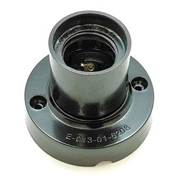 F-Line Portalámparas de Superficie E27 Negro, Plástico, Ø67x57mm, Casquillo Ø39mm, 250V~ / 4A