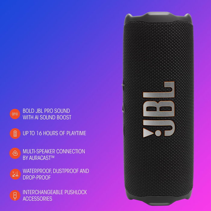 JBL Flip 7 Azul, Altavoz Bluetooth 35W