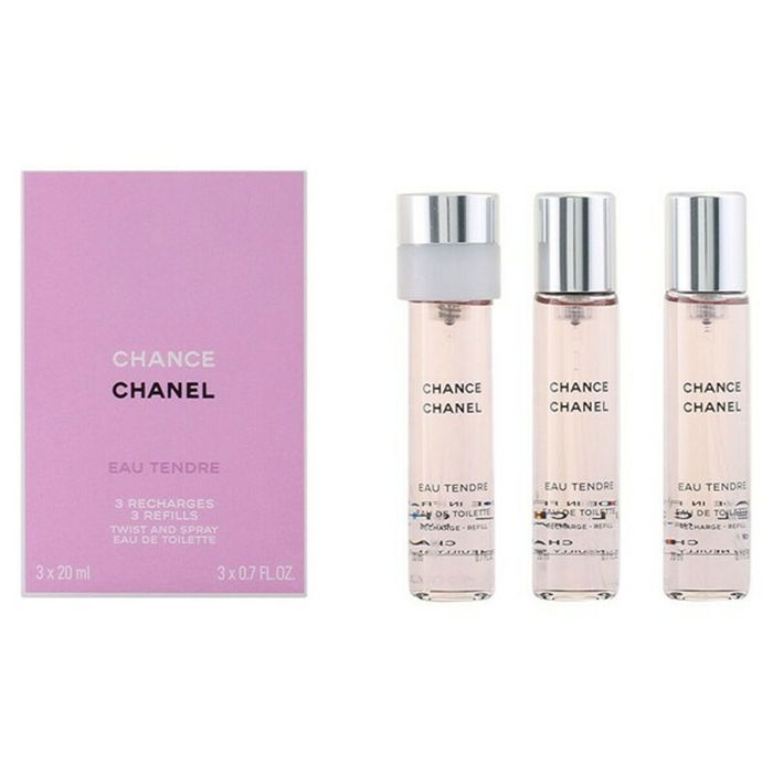 Set de Perfume Mujer Chance Eau Tendre Chanel (3 pcs)
