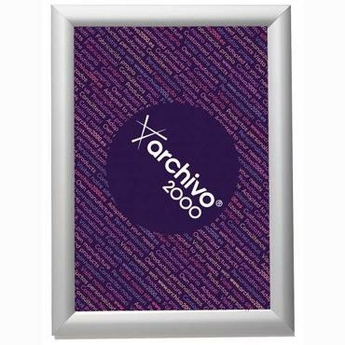 Archivo 2000 Expositor Mural Snap Frame A4 Plata Archivo 2000 Expositor Mural Snap Frame A4 Plata