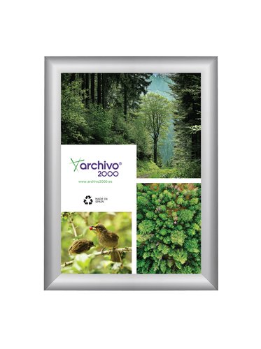 Archivo 2000 Expositor Mural Snap Frame A4 Plata Archivo 2000 Expositor Mural Snap Frame A4 Plata