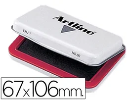 Artline Almohadilla para sellos nº1 rojo 67x106 mm