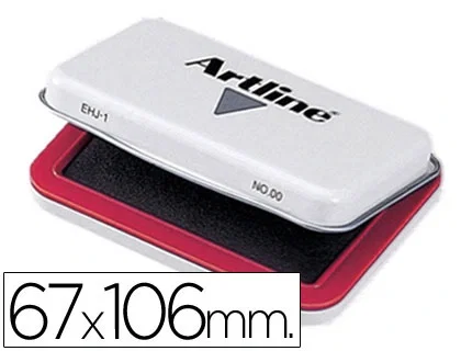 Artline Almohadilla para sellos nº1 rojo 67x106 mm Artline Almohadilla para sellos nº1 rojo 67x106 mm