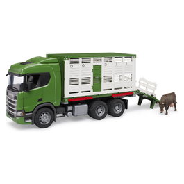 Bruder Scania Super 560R Transporte de Ganado con Buey