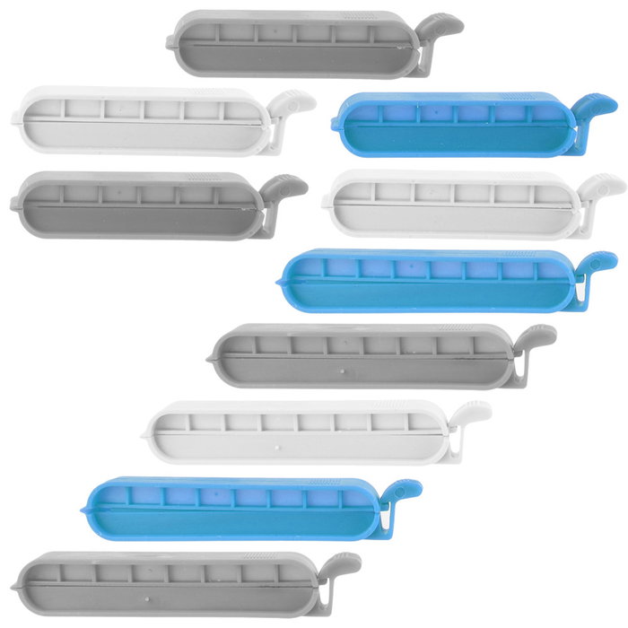 Je cherche une Idee Juego de 10 Pinzas para Conservar Bolsas de Colores