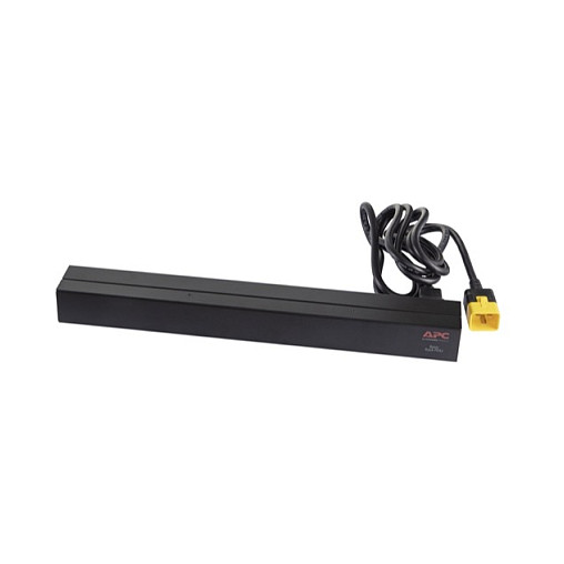 APC AP9565 Rack PDU Básico - 12 Salidas C13, 230V, 16A, Monofásico, Montaje Horizontal/Vertical 0U/1U, Cable 2.5m, Negro