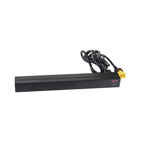 APC AP9565 Rack PDU Básico - 12 Salidas C13, 230V, 16A, Monofásico, Montaje Horizontal/Vertical 0U/1U, Cable 2.5m, Negro