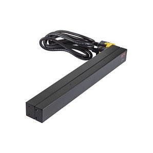 APC AP9565 Rack PDU Básico - 12 Salidas C13, 230V, 16A, Monofásico, Montaje Horizontal/Vertical 0U/1U, Cable 2.5m, Negro
