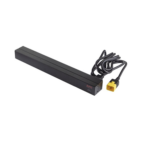 APC AP9565 Rack PDU Básico - 12 Salidas C13, 230V, 16A, Monofásico, Montaje Horizontal/Vertical 0U/1U, Cable 2.5m, Negro