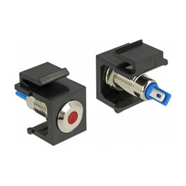 DeLOCK 86464 Conector Keystone LED rot 6 V negro