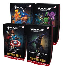 Wizards of the Coast Magic the Gathering Marvel Super Heroes Commander Decks Caja (4) italiano