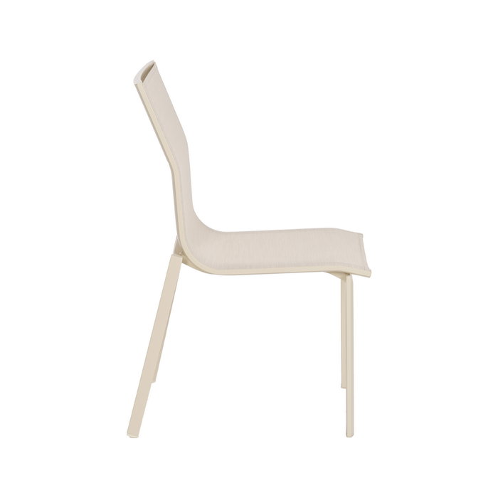 Silla Apilable Aluminio-Textileno 49 X 62 X 90 cm (Set de 2) Silla Apilable Aluminio-Textileno 49 X 62 X 90 cm (Set de 2)