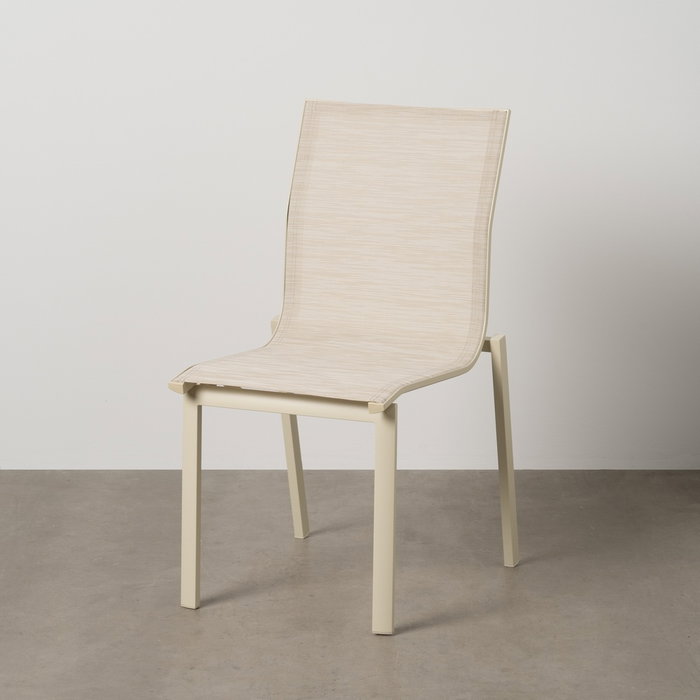 Silla Apilable Aluminio-Textileno 49 X 62 X 90 cm (Set de 2) Silla Apilable Aluminio-Textileno 49 X 62 X 90 cm (Set de 2)