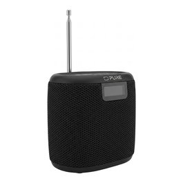 Pure Woodland Mini Altavoz portátil resistente al agua con Radio DAB+ FM Bluetooth IP67 Negro