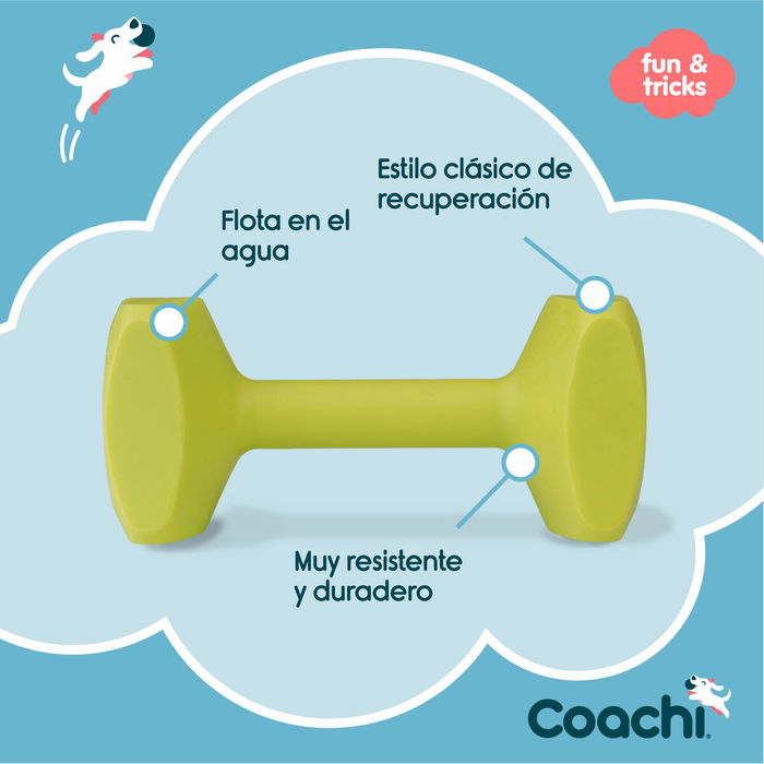 Coachi Mancuerna de Entrenamiento Lima para Perros, Juguete de Plástico Flotante para Lanzamiento y Recuperación, Adiestramiento de Cachorros y Perros de Caza