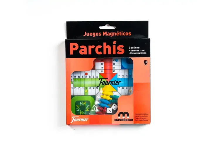 Fournier Parchís Magnético Juego de Mesa para 4 Jugadores con Cubiletes, Dados y Fichas Magnéticas, 20x16,1x2,2 cm