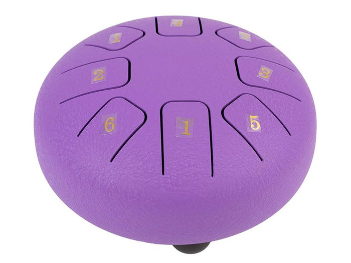 Hayman Tongue Drum de 6” Do Mayor 8 Notas Morado