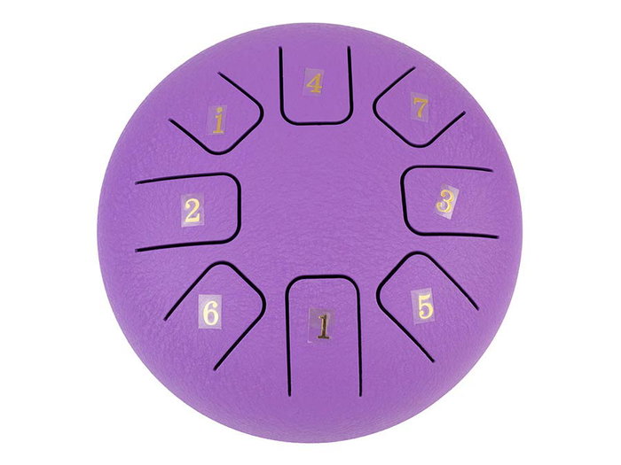 Hayman Tongue Drum de 6” Do Mayor 8 Notas Morado