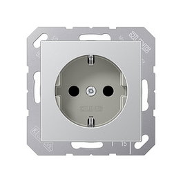 Jung A1520AL Schuko Steckdose alu