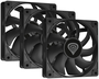 GENESIS Oxal 120 Pack de 3 Ventiladores de 120 mm Negro