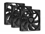 Genesis Oxal 120 - Pack de 3 Ventiladores para Caja de PC 120 mm, 1300 RPM, 22.1 dB, 46.1 CFM, 1.05 mmH2O, Color Negro, 3 Pines