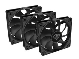 GENESIS Oxal 120 Pack de 3 Ventiladores de 120 mm Negro