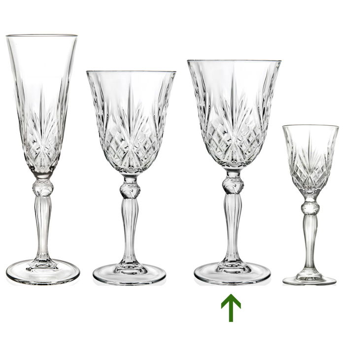Rcr Cristalleria IT Copa Melodia 270 Ml Cristal Eco-glass (6 Unidades) Medidas: d.87 mm; h.202 mm