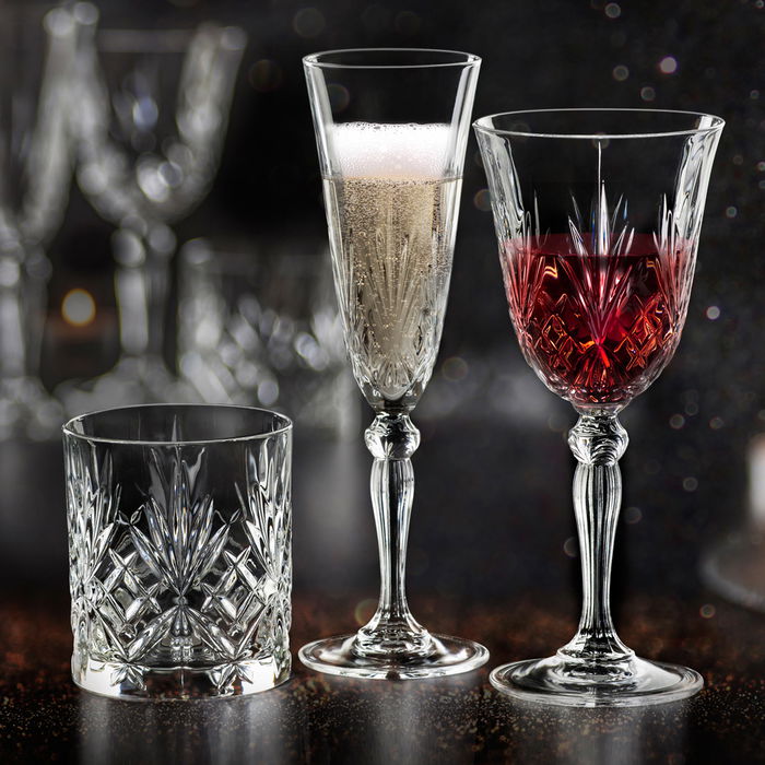 Rcr Cristalleria IT Copa Melodia 270 Ml Cristal Eco-glass (6 Unidades) Medidas: d.87 mm; h.202 mm