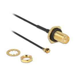 DeLOCK 89584 Cable Coaxial con Conector RP-SMA y MHF de 100 mm