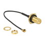 DeLOCK 89584 Cable Coaxial con Conector RP-SMA y MHF de 100 mm