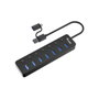 Equip Hub USB-C 7 Puertos USB 3.2 Gen 1 con Interruptores Individuales