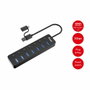 Equip Hub USB-C 7 Puertos USB 3.2 Gen 1 con Interruptores Individuales