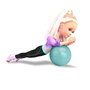 Famosa Nac76000 Muñeca Nancy Yoga Class - La Muñeca Más Flexible con 16 Puntos de Articulación y Pelota de Fitness