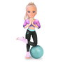 Famosa Nac76000 Muñeca Nancy Yoga Class - La Muñeca Más Flexible con 16 Puntos de Articulación y Pelota de Fitness
