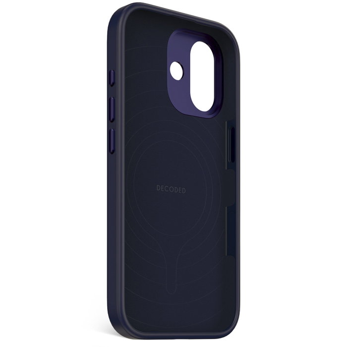 Decoded AntiMicrobial Silicone Backcover para iPhone 17 - True Navy Decoded AntiMicrobial Silicone Backcover para iPhone 17 - True Navy