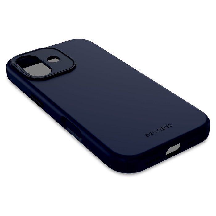 Decoded AntiMicrobial Silicone Backcover para iPhone 17 - True Navy Decoded AntiMicrobial Silicone Backcover para iPhone 17 - True Navy