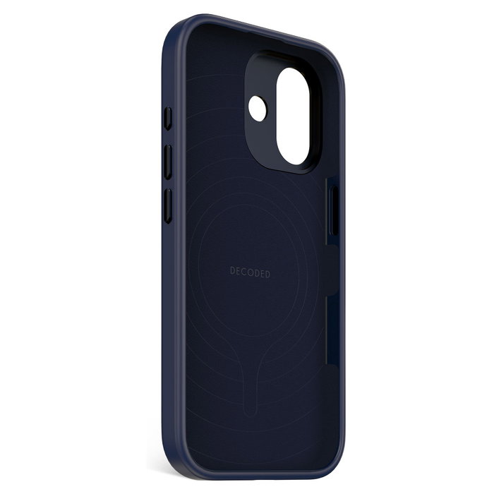 Decoded AntiMicrobial Silicone Backcover para iPhone 17 - True Navy Decoded AntiMicrobial Silicone Backcover para iPhone 17 - True Navy