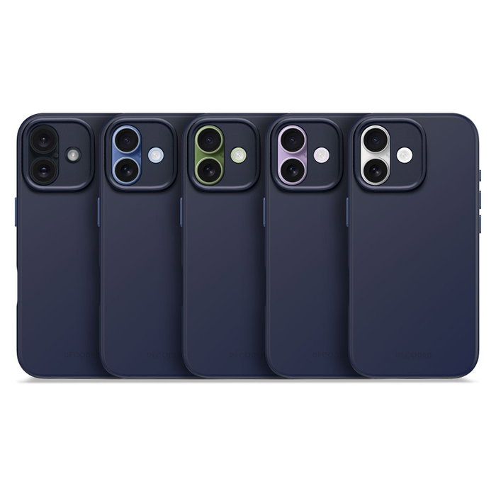 Decoded AntiMicrobial Silicone Backcover para iPhone 17 - True Navy Decoded AntiMicrobial Silicone Backcover para iPhone 17 - True Navy