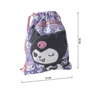 Cerdá Saquito Escolar Hello Kitty Kuromi con Kuromi, Morado, 27 x 33 x 1 cm, Recomendado +3 años