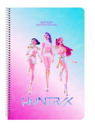 Safta Cuaderno Espiral K-Pop Demon Hunters Folio 80 Hojas