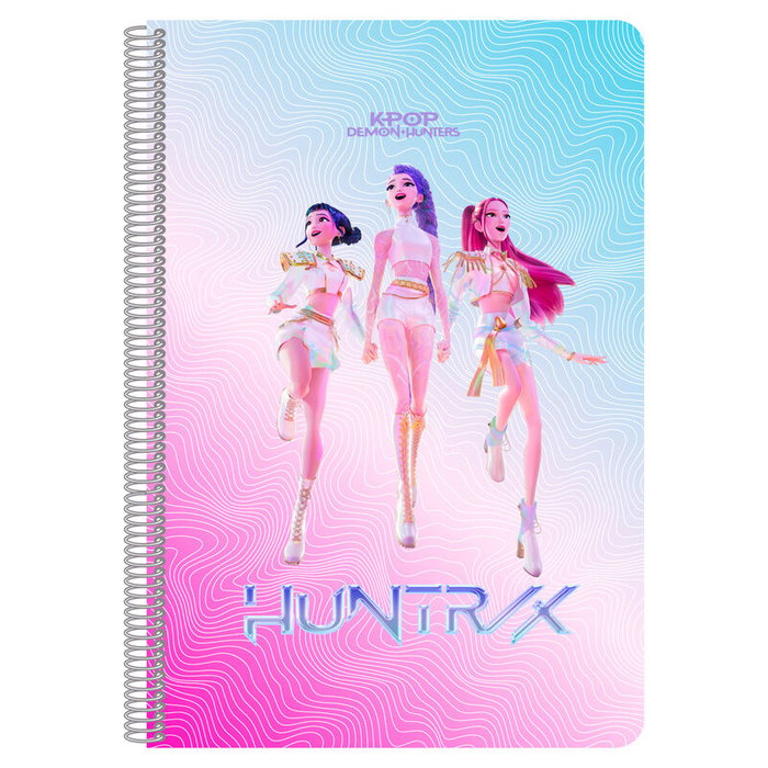 Safta Cuaderno Espiral K-Pop Demon Hunters Tamaño Folio 80 Hojas
