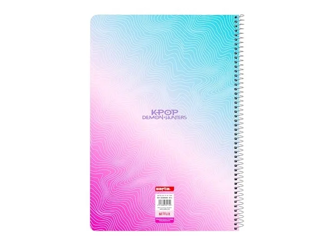 Safta Cuaderno Espiral K-Pop Demon Hunters Folio 80 Hojas