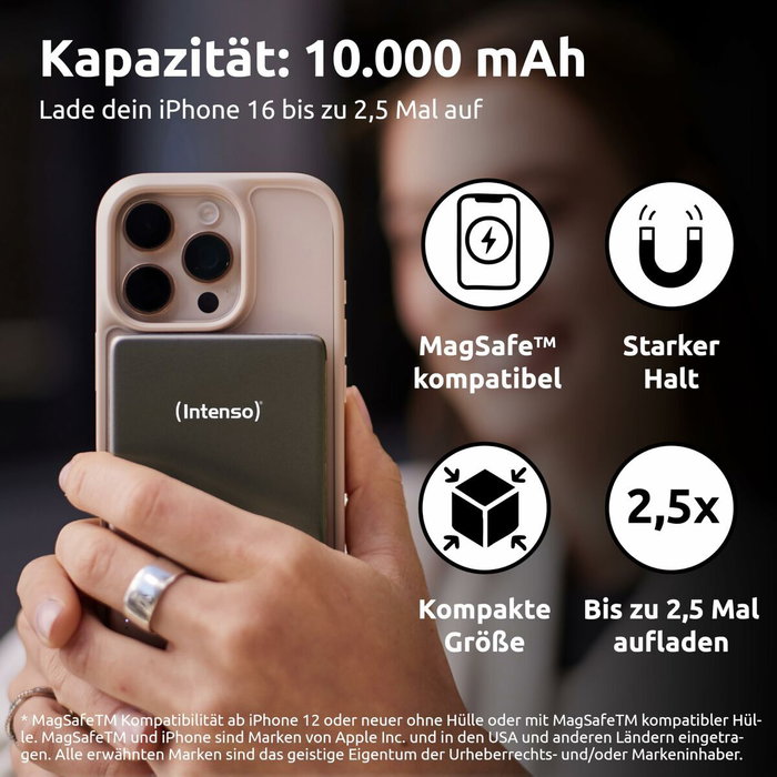 Intenso MW10000 MagSafe Powerbank 10.000 mAh Gris