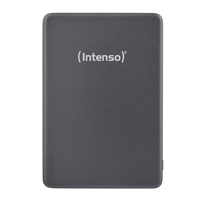 Intenso MW10000 Batería Externa Powerbank 10000 mAh, Compatible MagSafe, Carga Inalámbrica 15W y USB-C PD 20W, Gris
